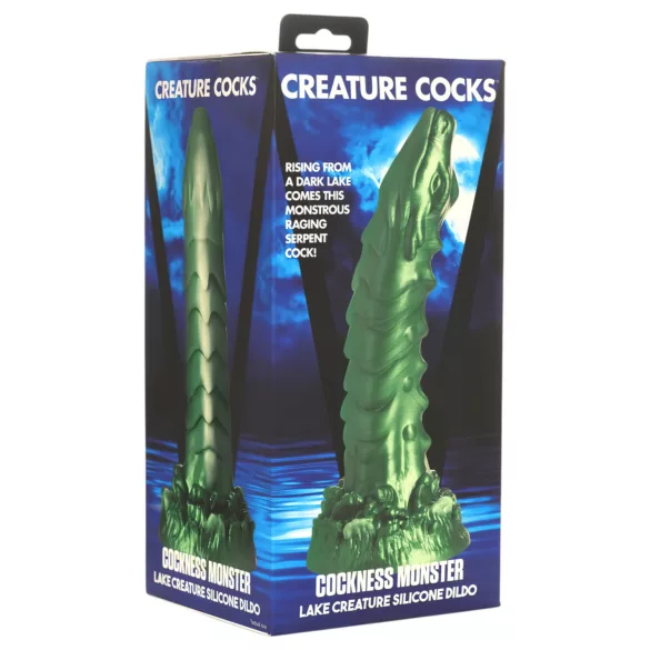 Creature Cocks Cockness Monster - Suction Cup Silicone Dildo (Green)