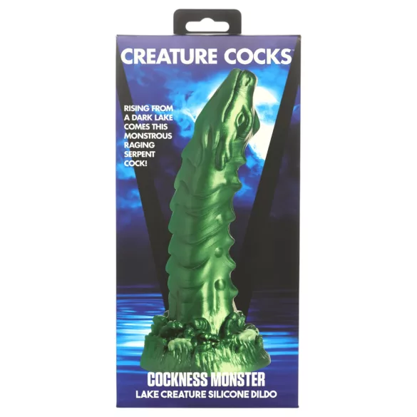 Creature Cocks Cockness Monster - Suction Cup Silicone Dildo (Green)