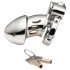 XR Brands - Silver Male Chastity Cage
