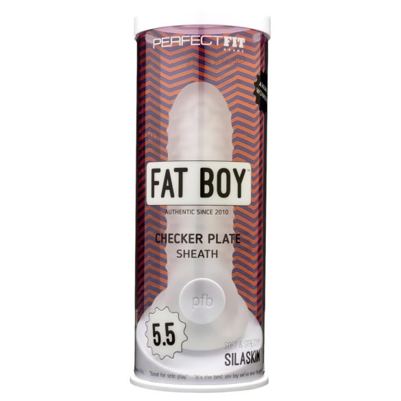 Fat Boy Checker Box - White 15cm Penis Sleeve