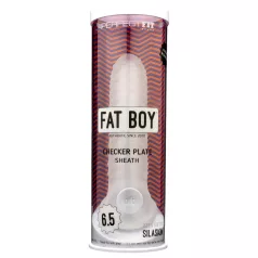   Perfect Fit - Fat Boy Chequer Box - Penis Sleeve (17 cm, White)