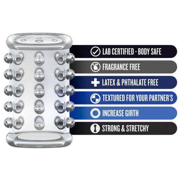 Stay Hard - Polka Dot Penis Sleeve (Translucent)