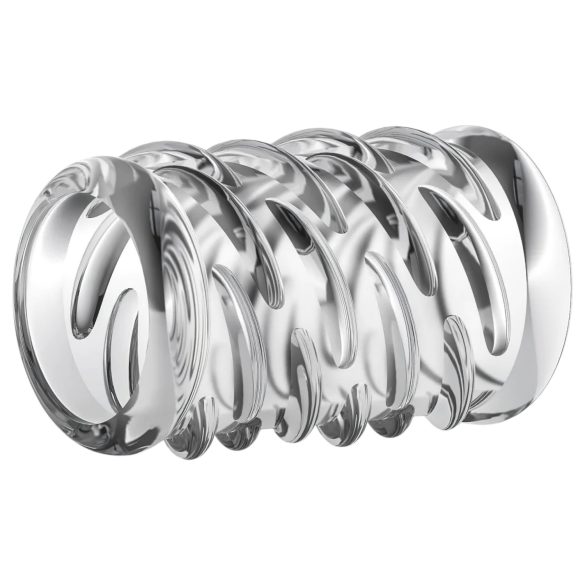 Stay Hard - Patterned Penis Sleeve (Transparent)