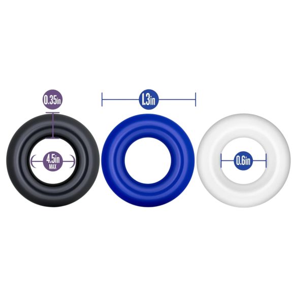 Stay Hard - Colorful 3-Piece Penis Ring Set