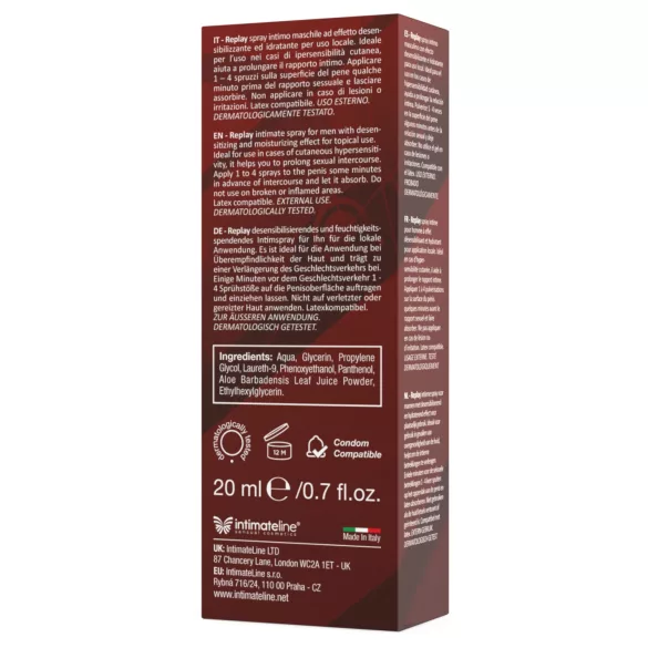 Intimateline Replay - delay spray for men (20 ml)
