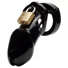 CB-6000 CB-X - Deluxe Black Chastity Cage with Lock