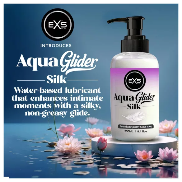 EXS AquaGlider Silk - silky water-based lubricant in a pump bottle (250 ml)