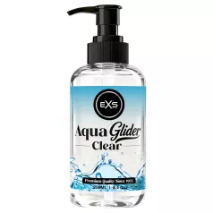   EXS AquaGlider Clear - transparent water-based lubricant in pump bottle (250ml)