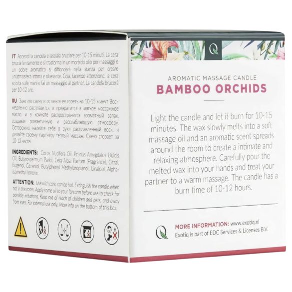 Exotiq Bamboo Orchids Massage Candle (60g)