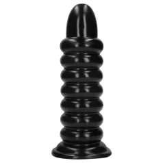 Ouch! Spiral Force - twisted anal plug (black) - 23.5 cm