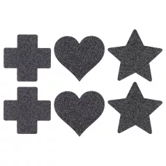 Le Désir Nipple Sticker Set - 3 Pairs (Black)