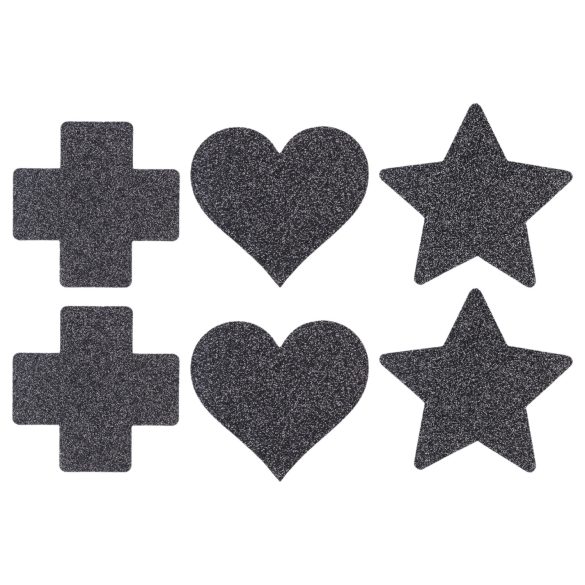 Le Désir Nipple Sticker Set - 3 Pairs (Black)