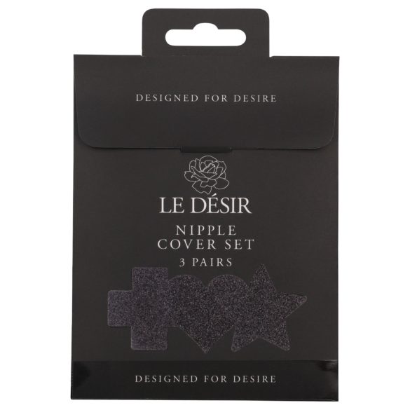 Le Désir Nipple Sticker Set - 3 Pairs (Black)