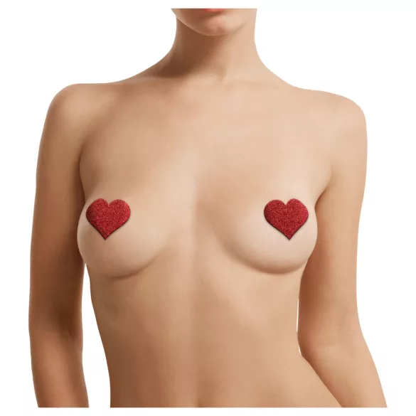 Le Désir - Nipple Cover Set - 3 Pairs (Red)