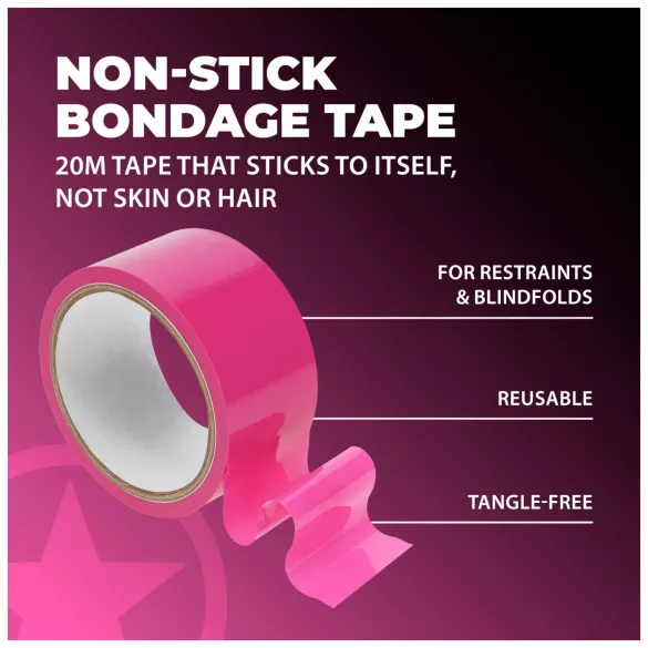 Ouch! - Self-adhesive bondage tape (pink) - 20 m