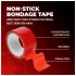 Ouch! - self-adhesive bondage tape (red) - 20 m