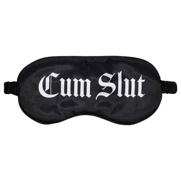 Ouch! - “Cum Slut” Satin Eye Mask (Black)