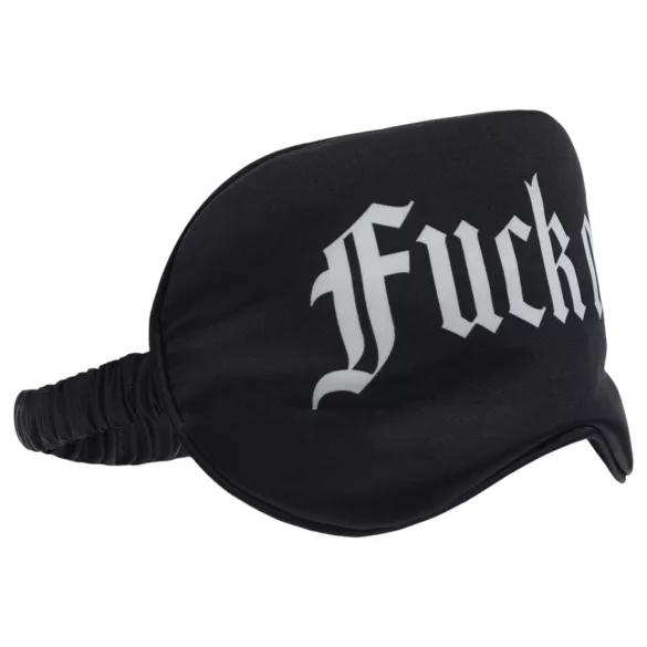 Ouch! - “Fuck Off” satin eye mask (black)