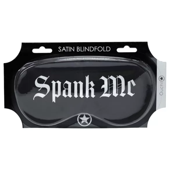 Ouch! - “Spank Me” satin eye mask (black)