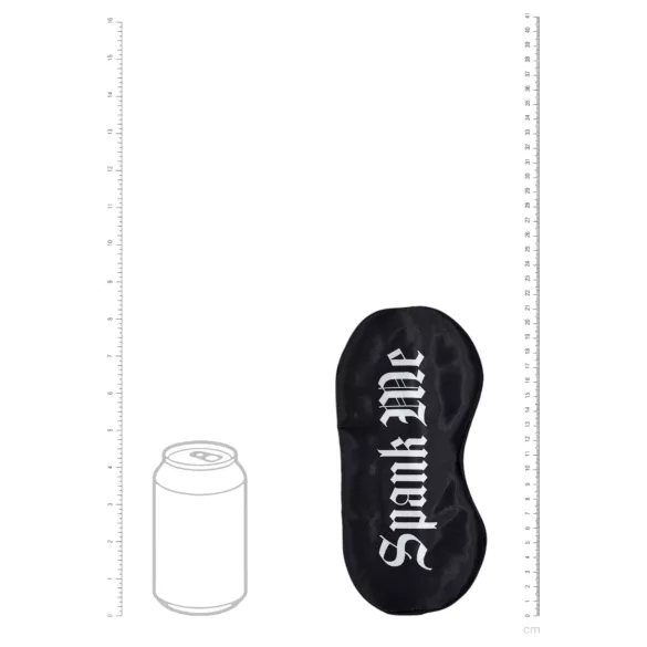Ouch! - “Spank Me” satin eye mask (black)