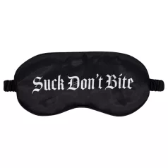 Ouch! “Suck Don’t Bite” satin eye mask (black)