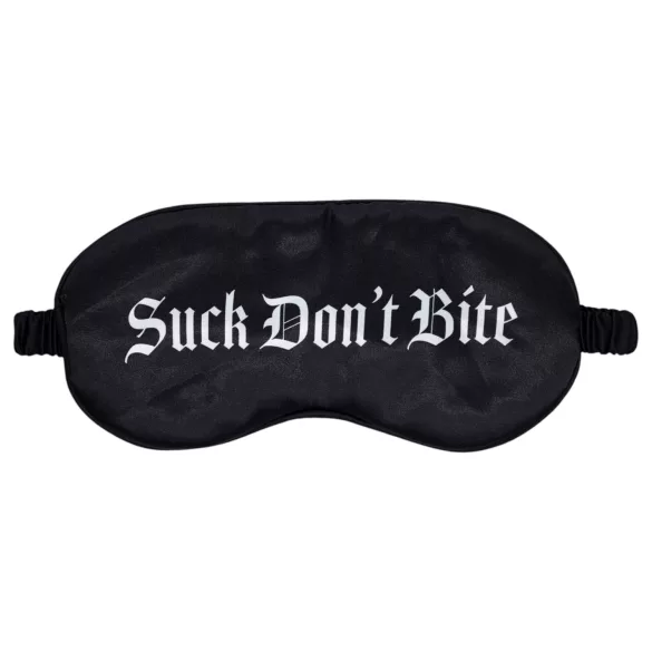 Ouch! “Suck Don’t Bite” satin eye mask (black)