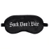 Ouch! “Suck Don’t Bite” satin eye mask (black)