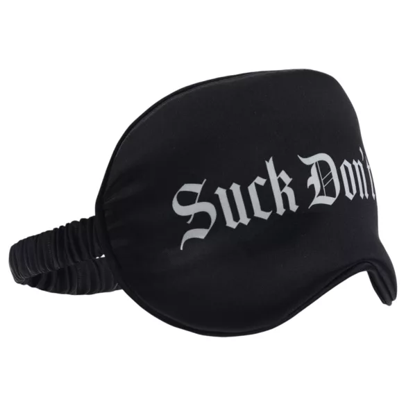 Ouch! “Suck Don’t Bite” satin eye mask (black)