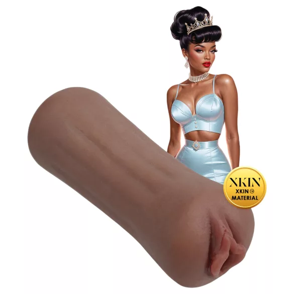 XKIN Beauty Queen Lulu - lifelike pussy masturbator (dark natural)