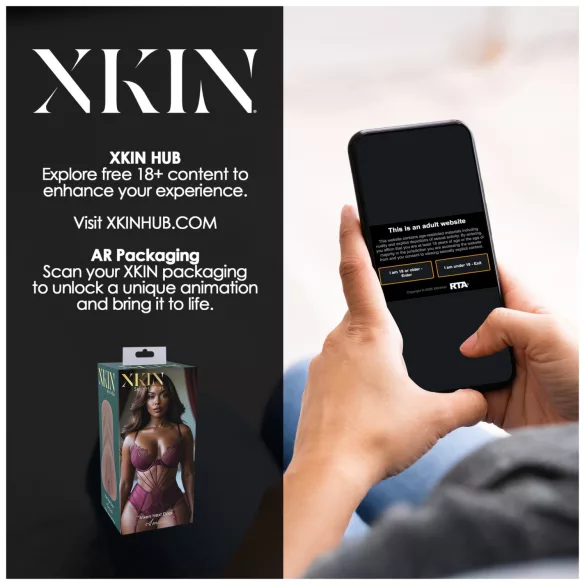 XKIN Next Door Amani - lifelike vagina masturbator (dark natural)