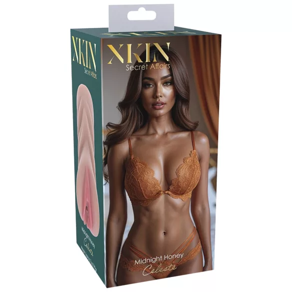 XKIN Honey Celeste - lifelike vagina masturbator (flesh-coloured)