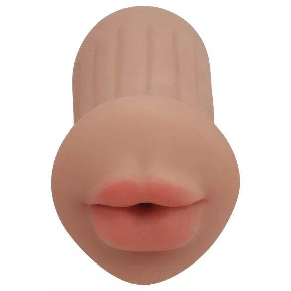 XKIN - artificial mouth masturbator - S (dark natural)