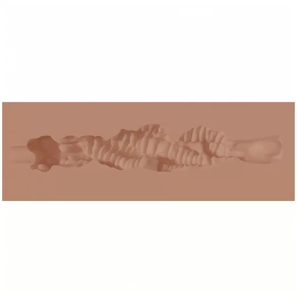 XKIN - artificial mouth masturbator - S (dark natural)