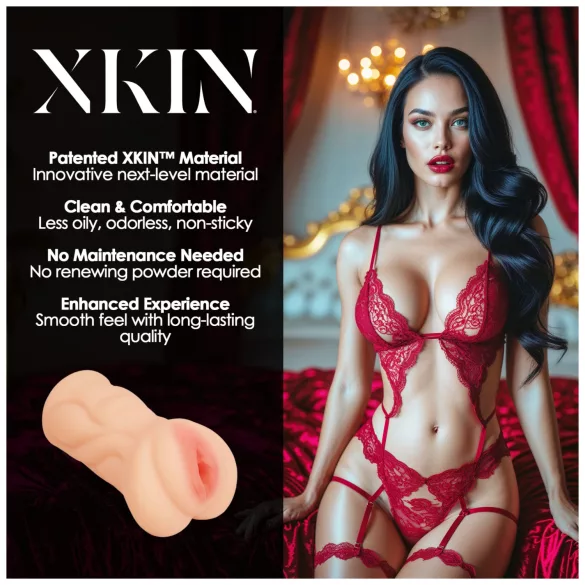 XKIN Seduction Tatiana - lifelike vagina masturbator (natural)