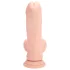 RealRock - dual-density realistic vibrator (flesh-coloured) - 18 cm