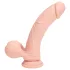 RealRock - dual-density realistic vibrator (flesh-coloured) - 18 cm