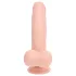 RealRock - dual-density realistic vibrator (flesh-coloured) - 18 cm