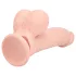RealRock - dual-density realistic vibrator (flesh-coloured) - 18 cm