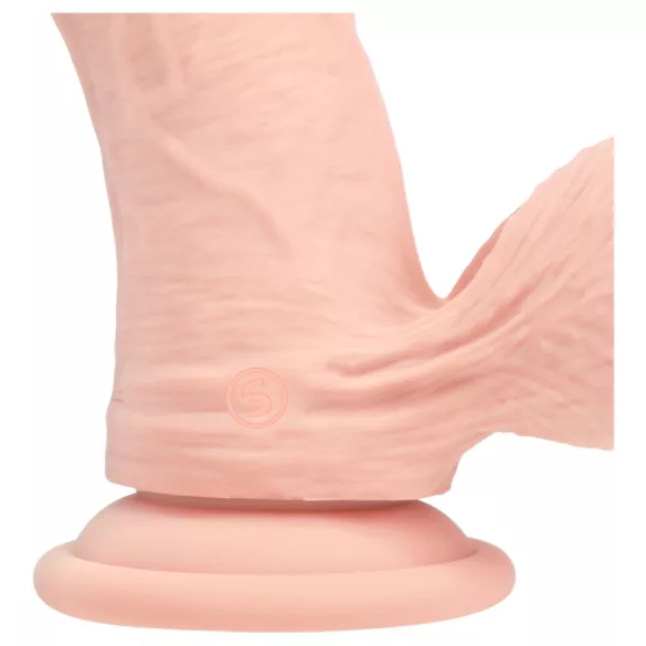 RealRock - dual-density realistic vibrator (flesh-coloured) - 18 cm
