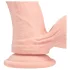 RealRock - dual-density realistic vibrator (flesh-coloured) - 18 cm