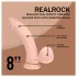 RealRock - Dual-Density Realistic Vibrator (Flesh-Coloured) - 20 cm