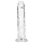 RealRock - lifelike dildo with suction cup (clear) - 12.7 cm