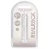 RealRock - lifelike dildo with suction cup (clear) - 12.7 cm