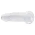 RealRock - lifelike dildo with suction cup (clear) - 12.7 cm