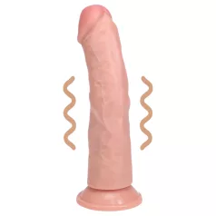 RealRock - lifelike suction cup vibrator (natural, 20.5 cm)