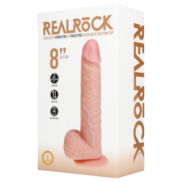 REALROCK - Suction Cup Vibrator - Natural (20.5cm)