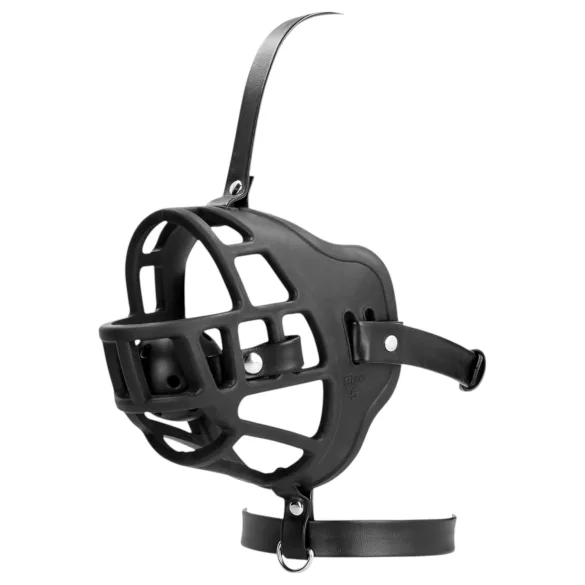 Ouch! - Black Muzzle with Built-In Mouth Gag