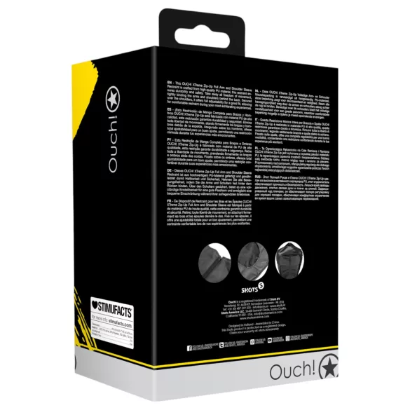 Ouch! - Black Arm Restraint Harness