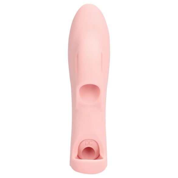 Loveline - Ribbed Finger Vibrator (Pink)