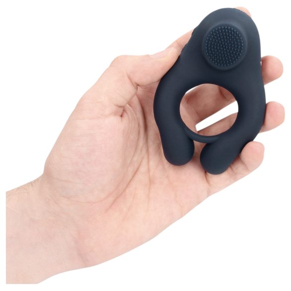 Loveline - Vibrating Penis Ring with Clitoral Stimulator (Gray)